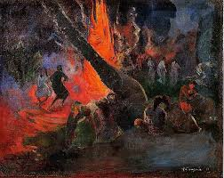 Fire Dance - Paul Gauguin 1891.